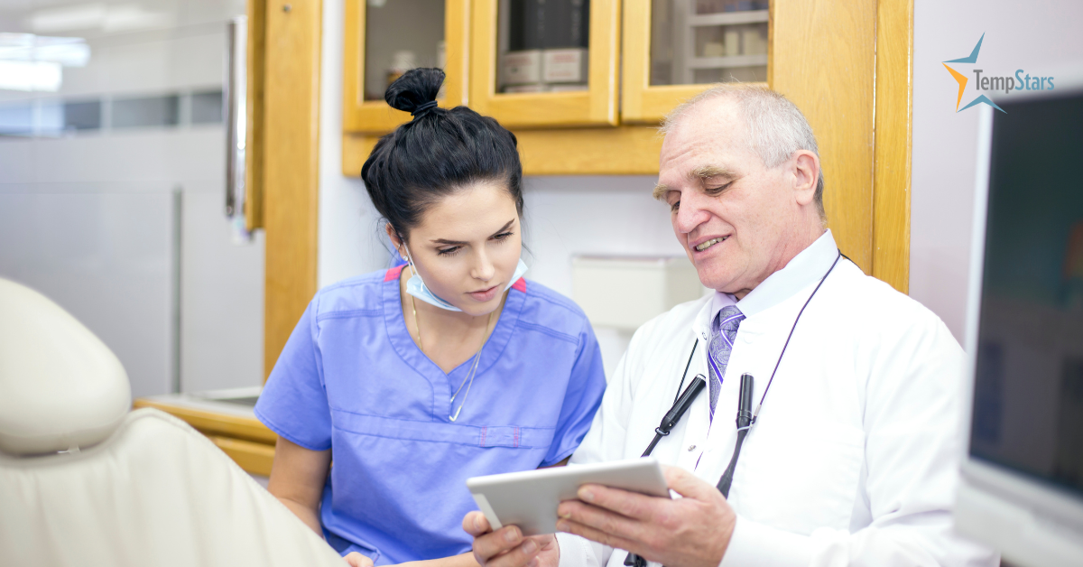 dental assistant with dentist
