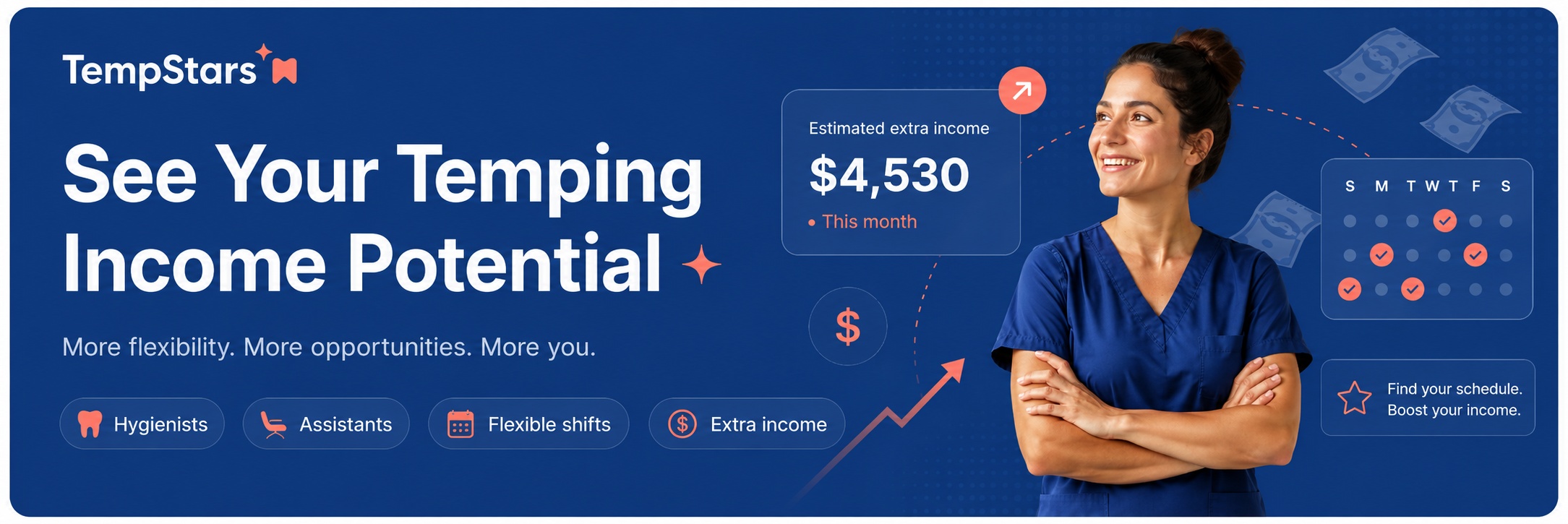 TempStars - See Your Temping Income Potential